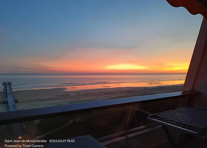 Tres Bel Acces Direct Sur Plage, Vue Sur - 2 Pieces - 4 Pers 아파트 생장드몽