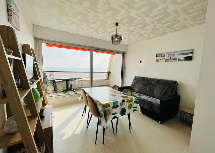 דירה Tres Bel Acces Direct Sur Plage, Vue Sur - 2 Pieces - 4 Pers סן ז'אן דה מון